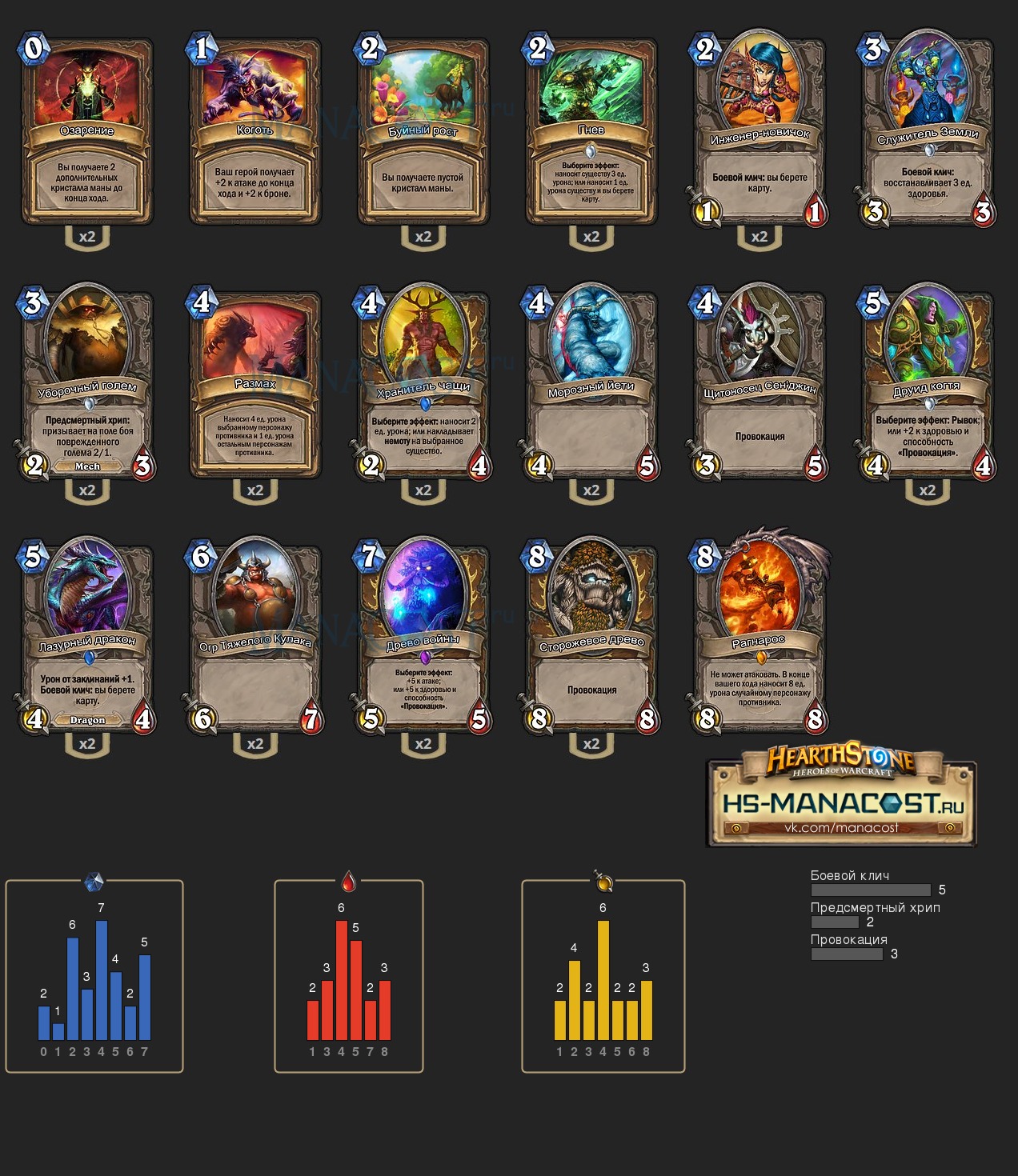 Шаблоны колод Друида