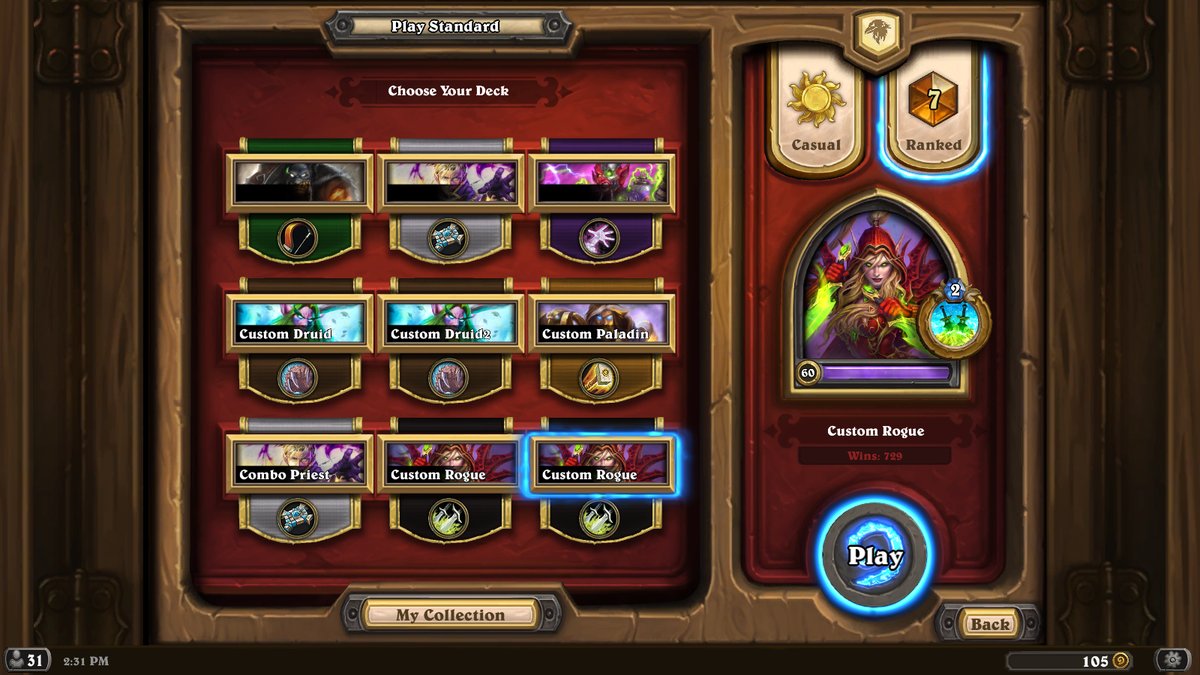 top-7-legend-rastakhans-Bunnyhoppor-odd-rogue | Манакост Hearthstone