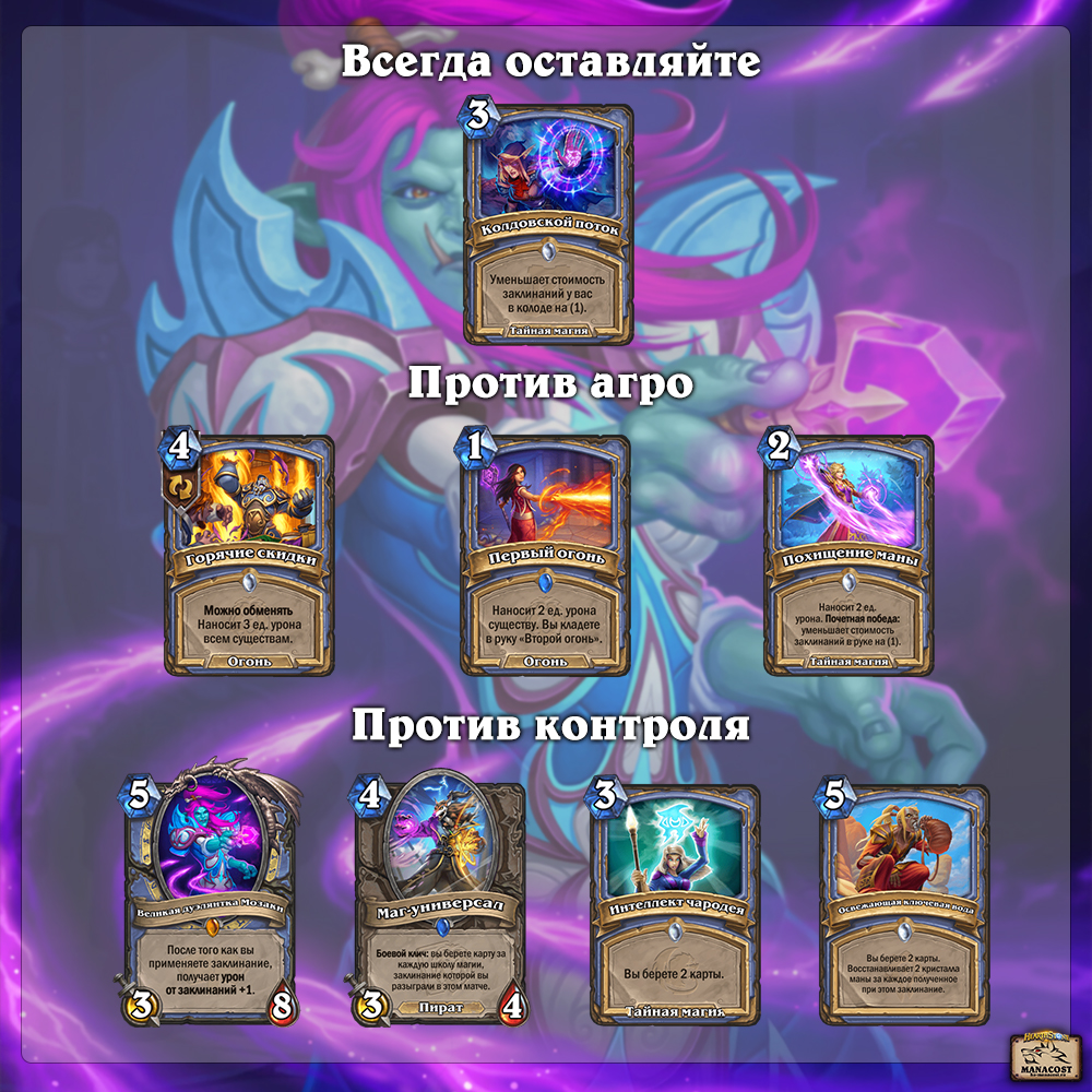 Гайд на ОТК Мозаки Мага Разделенных Альтераком | Hearthstone