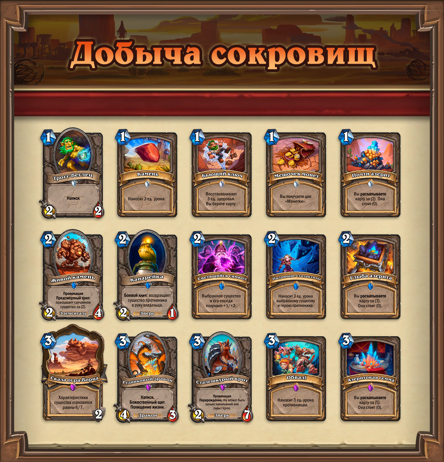 Новое дополнение Hearthstone — «Битва в Бесплодных землях»! | Hearthstone