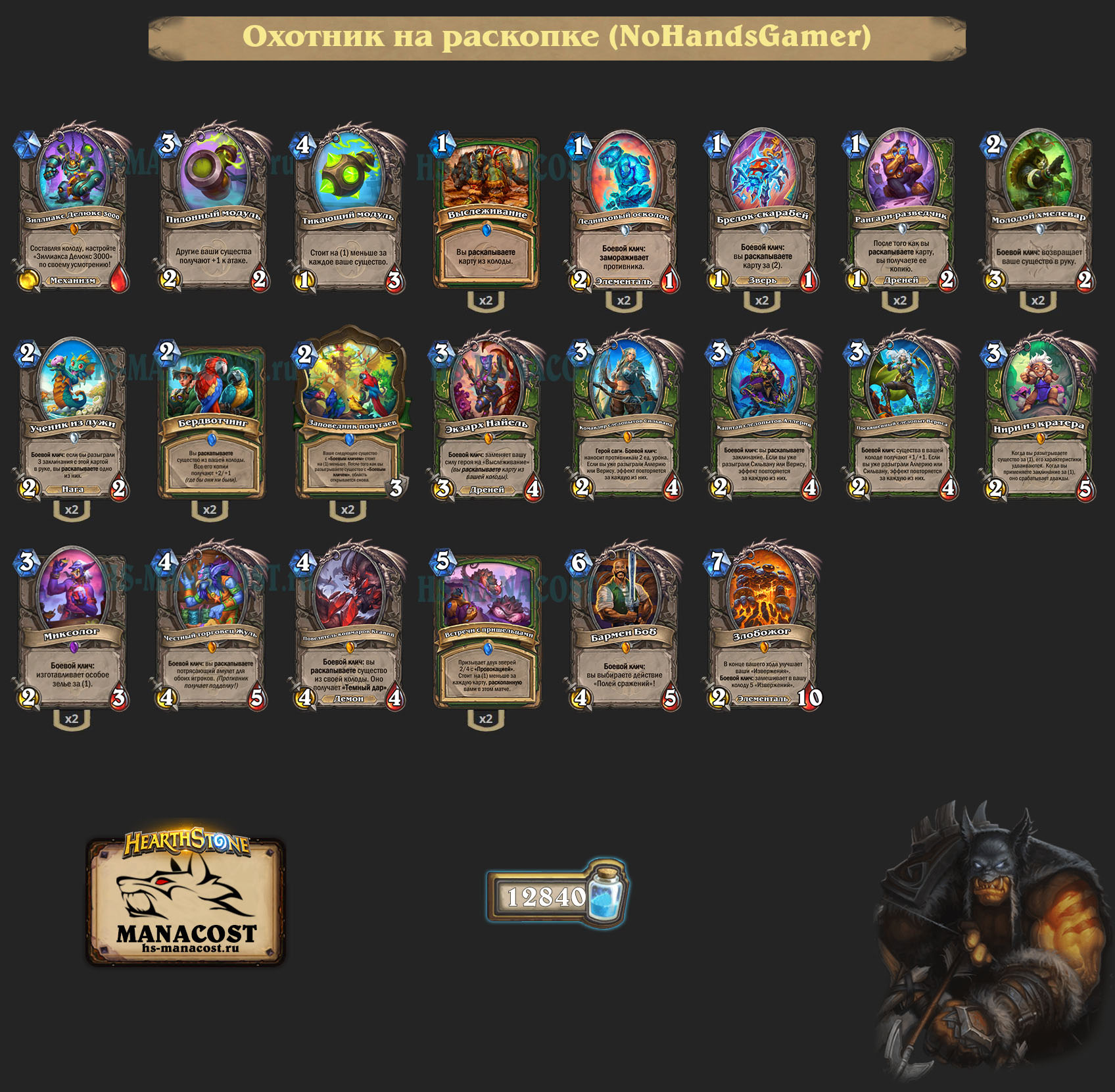 Охотник на раскопке