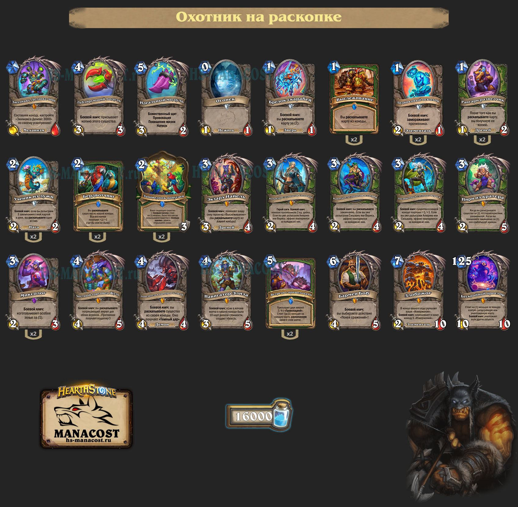 Охотник на раскопке