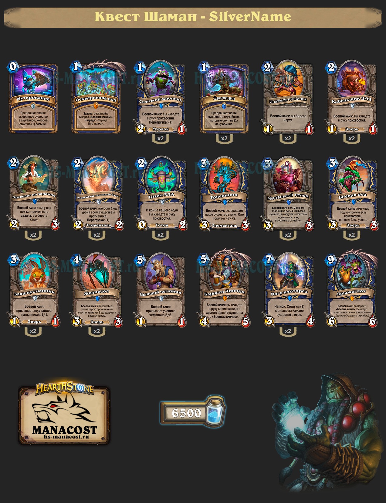 Manacost hearthstone