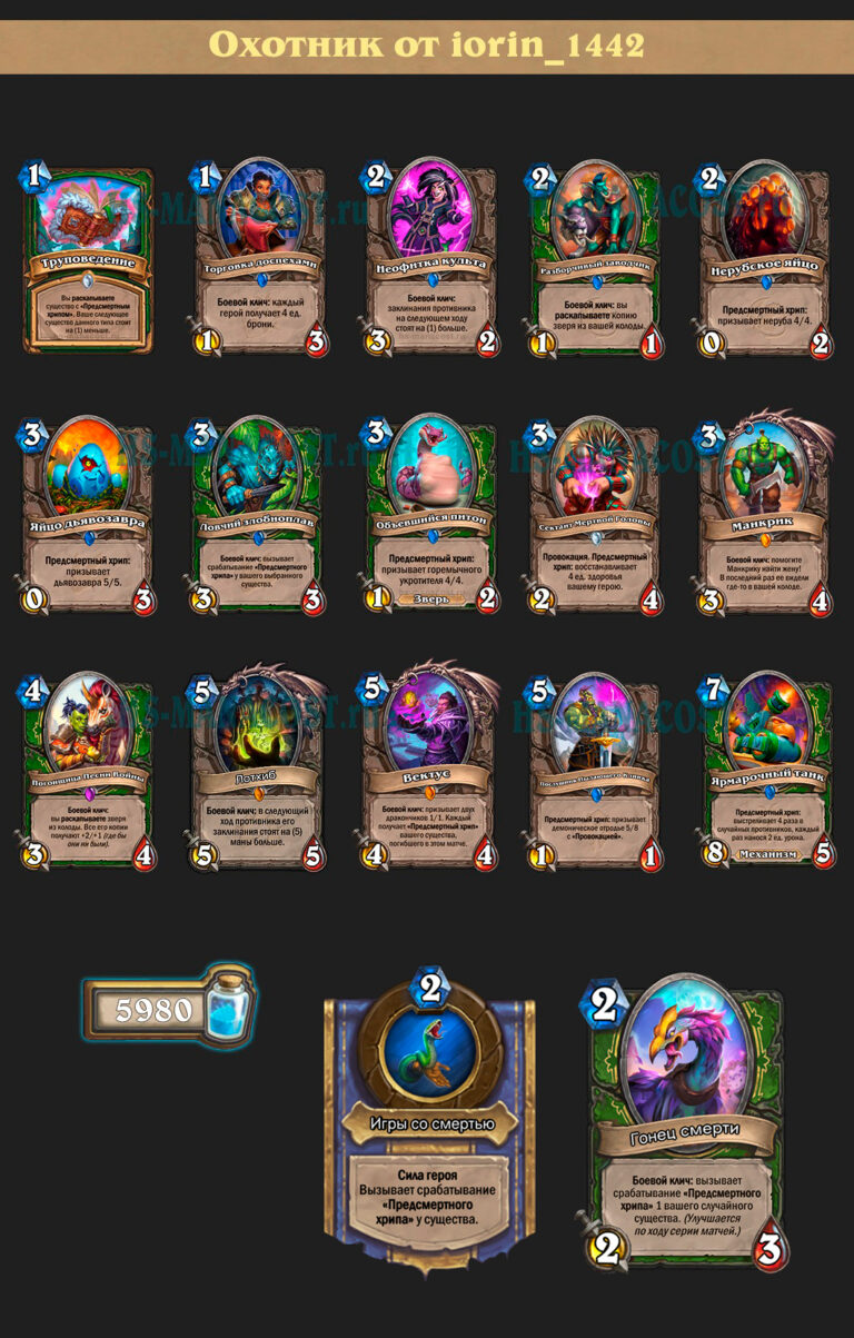 Колоды для дуэлей hearthstone 2025