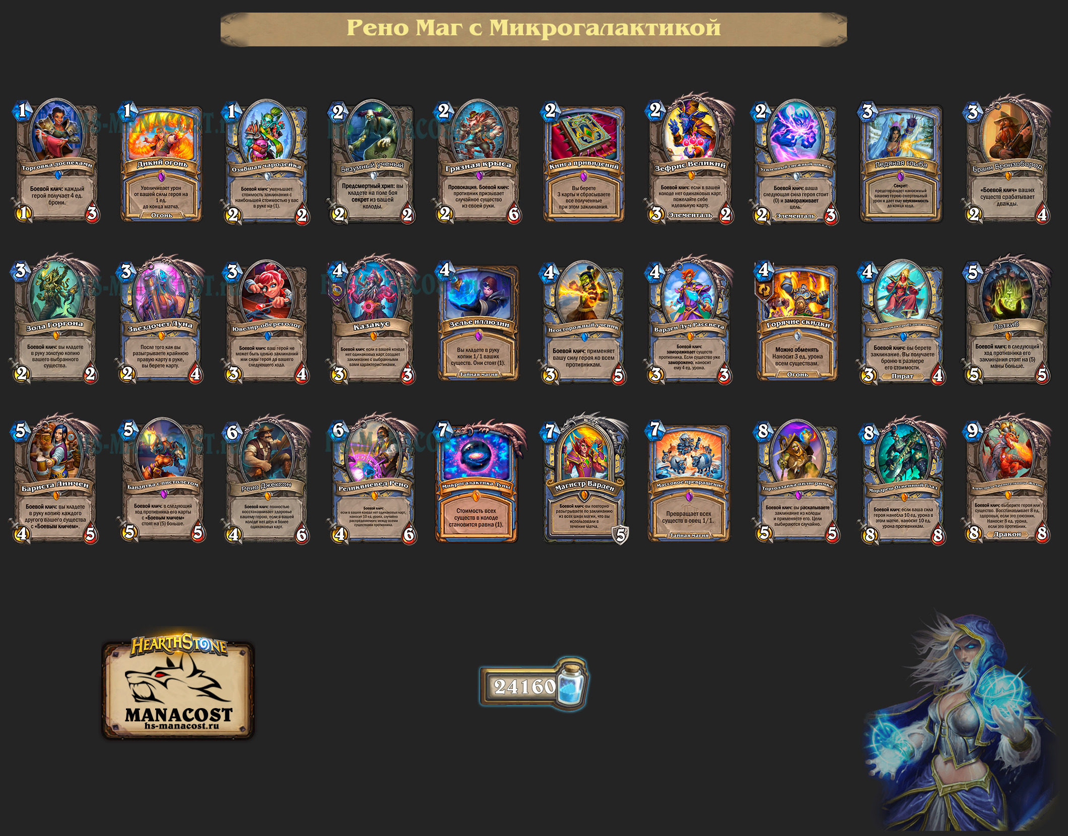 Manacost hearthstone