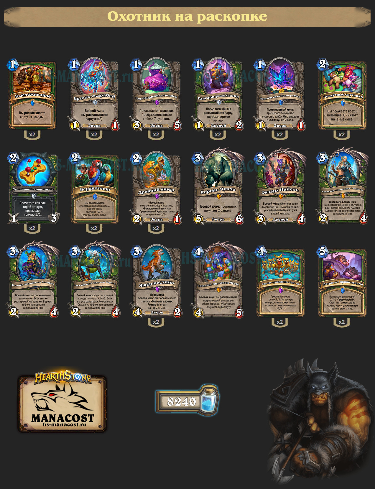 Охотник на раскопке