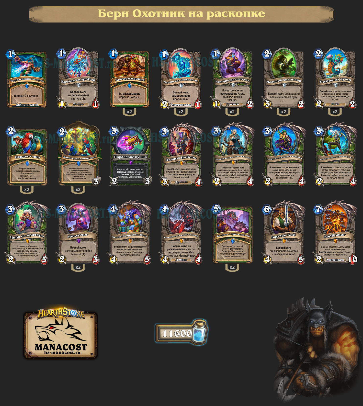 Охотник на раскопке